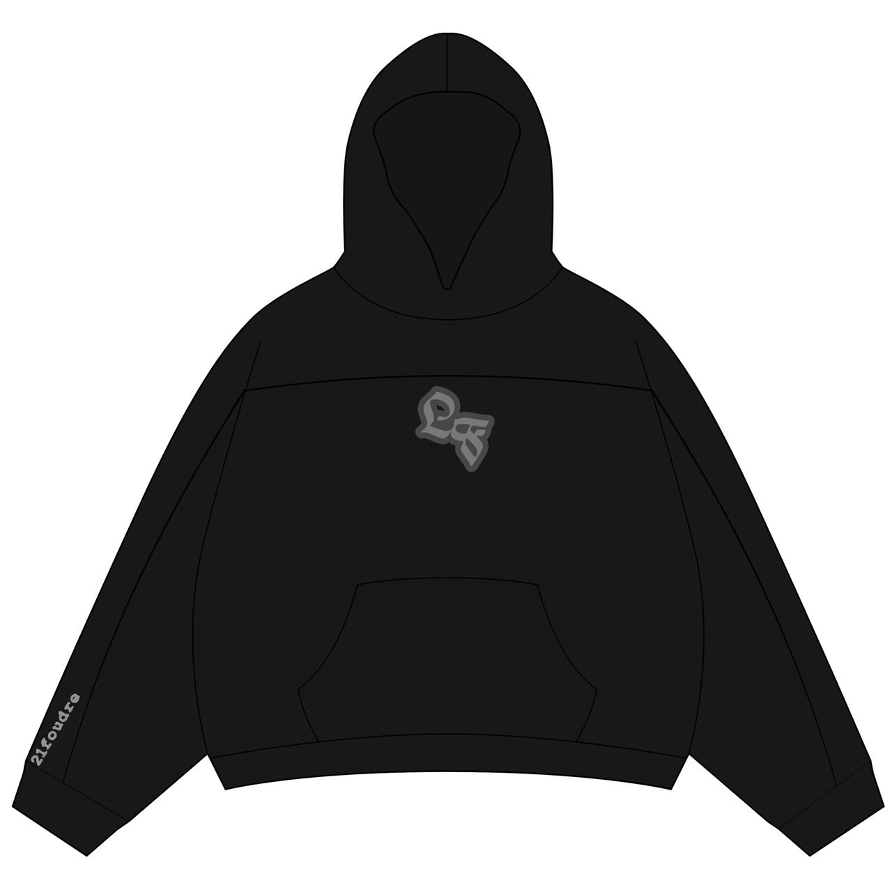 Lafoudre Logo Black Hoodie